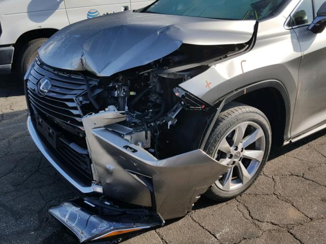 2T2BGMCAXJC025894 - 2018 LEXUS RX 450H GRAY photo 9