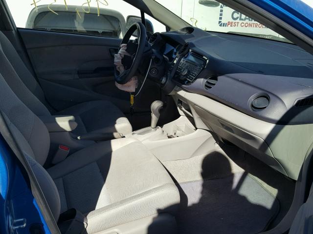 JHMZE2H76AS003382 - 2010 HONDA INSIGHT EX BLUE photo 5