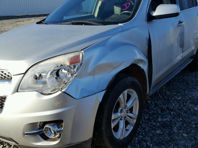 2GNALPEK0D1138072 - 2013 CHEVROLET EQUINOX LT SILVER photo 9