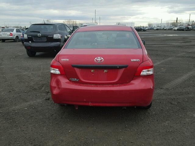 JTDBT9K37A1370627 - 2010 TOYOTA YARIS RED photo 9