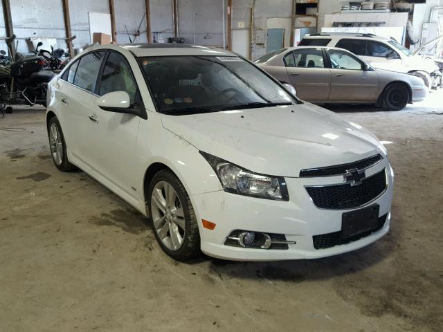 1G1PG5SB6D7120557 - 2013 CHEVROLET CRUZE LTZ WHITE photo 1