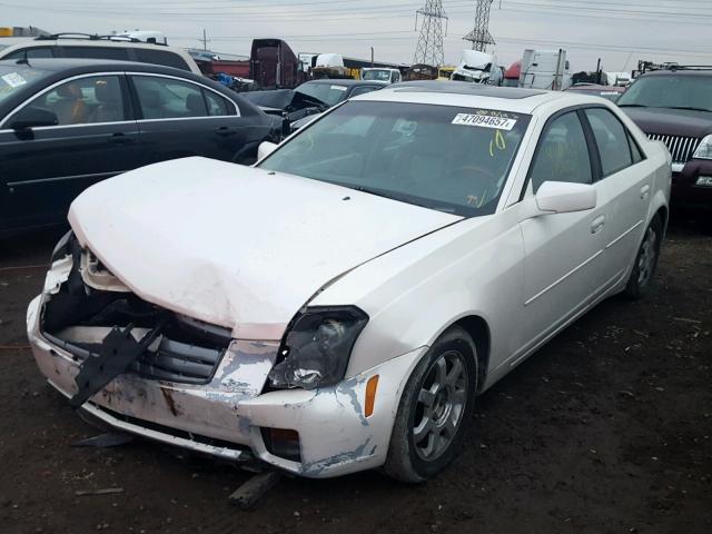 1G6DM577140100641 - 2004 CADILLAC CTS WHITE photo 2