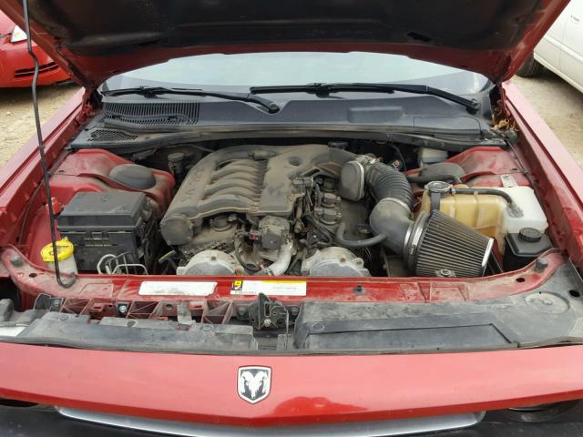 2B3LJ44V89H559247 - 2009 DODGE CHALLENGER RED photo 7