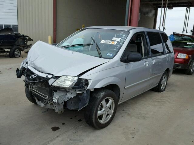 JM3LW28A420305905 - 2002 MAZDA MPV WAGON SILVER photo 2