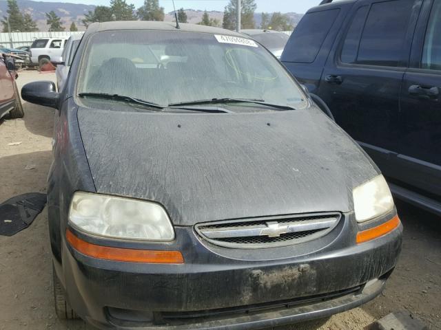 KL1TD66607B767739 - 2007 CHEVROLET AVEO BASE Czarny zdjęcie 9