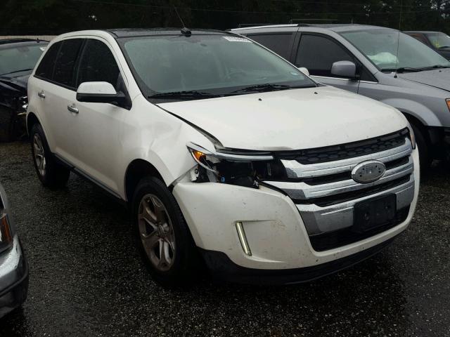 2FMDK3JC5BBB61589 - 2011 FORD EDGE SEL WHITE photo 1