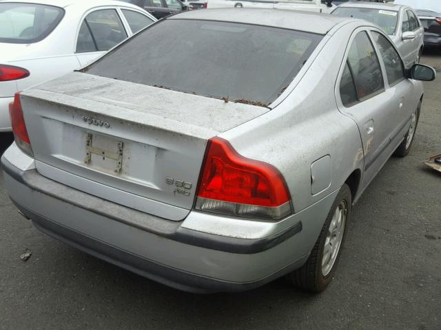 YV1RH58D322109753 - 2002 VOLVO S60 2.5T SILVER photo 4