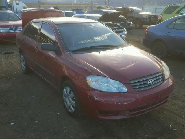 JTDBR32E132010652 - 2003 TOYOTA COROLLA CE MAROON photo 1