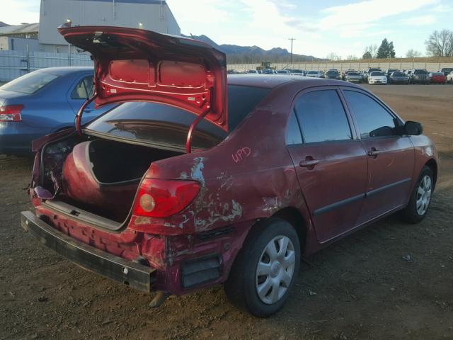 JTDBR32E132010652 - 2003 TOYOTA COROLLA CE MAROON photo 4