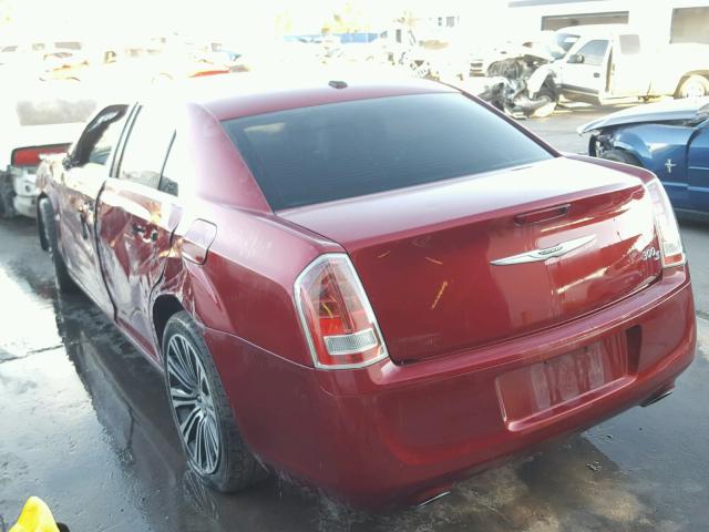 2C3CCABG3CH213758 - 2012 CHRYSLER 300 V6 MAROON photo 3