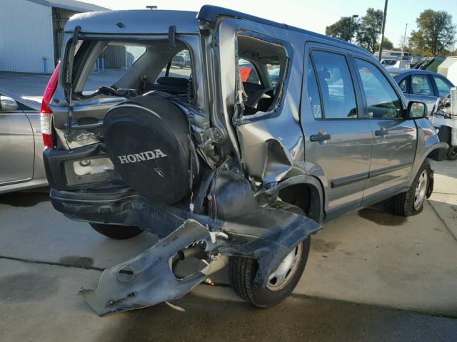 JHLRD68545C010926 - 2005 HONDA CR-V LX SILVER photo 4