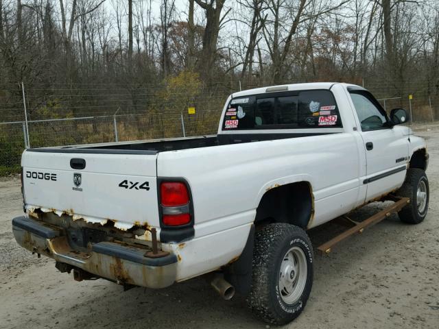 3B7KF26Z11M500210 - 2001 DODGE RAM 2500 WHITE photo 4