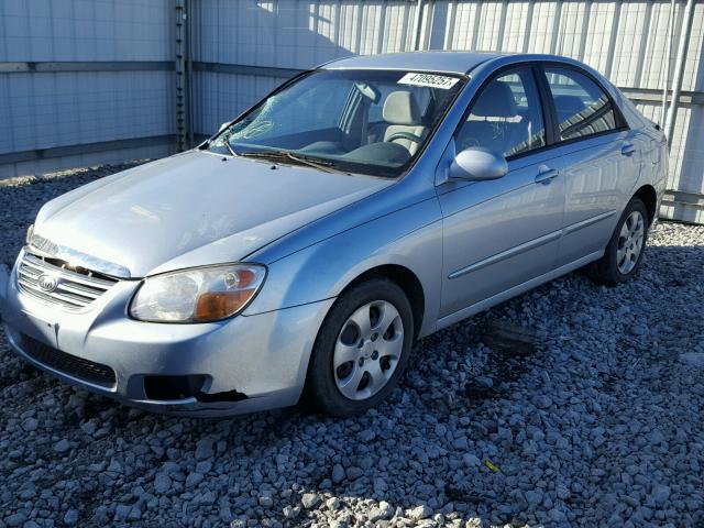 KNAFE121475403447 - 2007 KIA SPECTRA EX BLUE photo 2