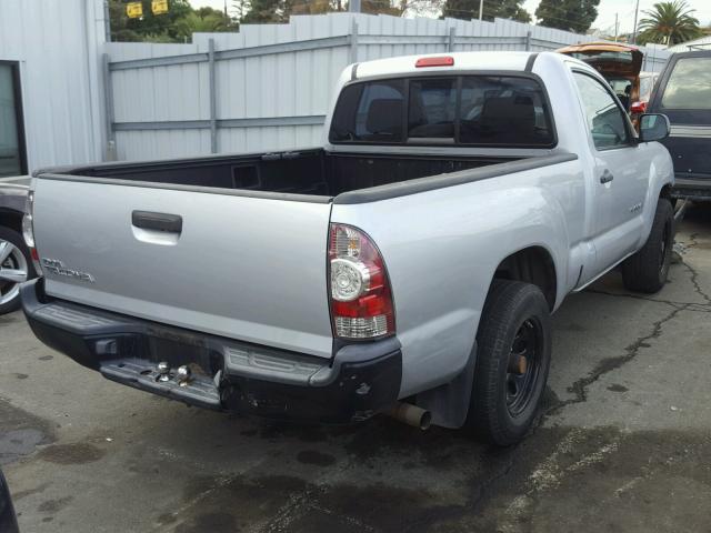 5TENX22NX9Z630675 - 2009 TOYOTA TACOMA SILVER photo 4