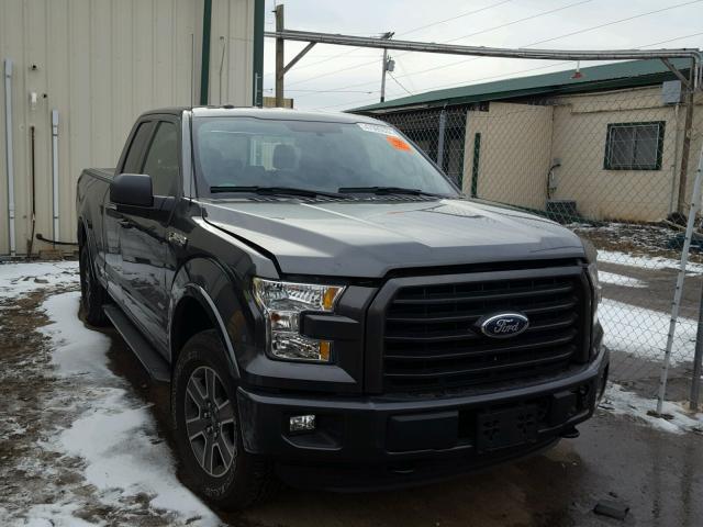 1FTEX1EP8GFD01300 - 2016 FORD F150 SUPER GRAY photo 1