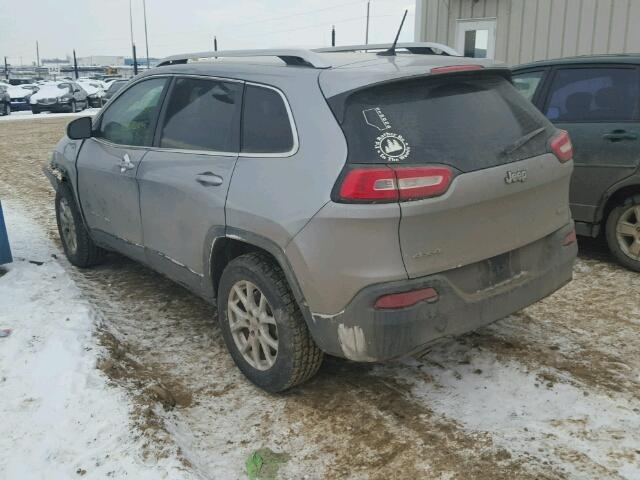 1C4PJMCB2FW676116 - 2015 JEEP CHEROKEE L GRAY photo 3