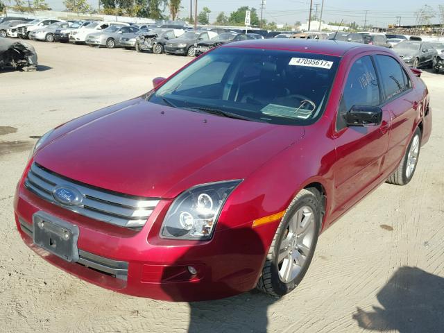 3FAHP07Z67R267906 - 2007 FORD FUSION SE BURGUNDY photo 2