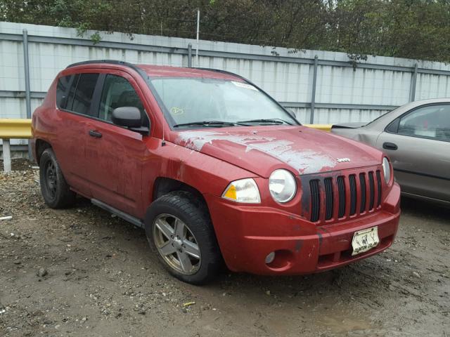 1J8FF47W37D265257 - 2007 JEEP COMPASS RED photo 1