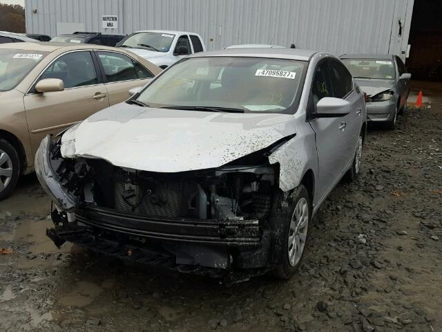 3N1AB7AP0GL683692 - 2016 NISSAN SENTRA S SILVER photo 2