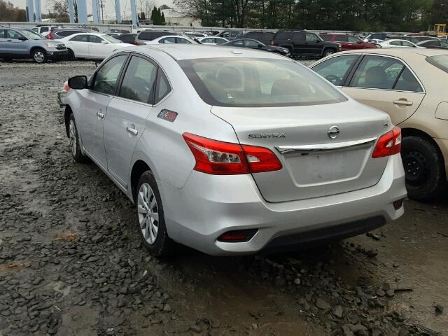 3N1AB7AP0GL683692 - 2016 NISSAN SENTRA S SILVER photo 3