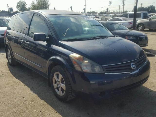 5N1BV28U17N115681 - 2007 NISSAN QUEST S BLUE photo 1