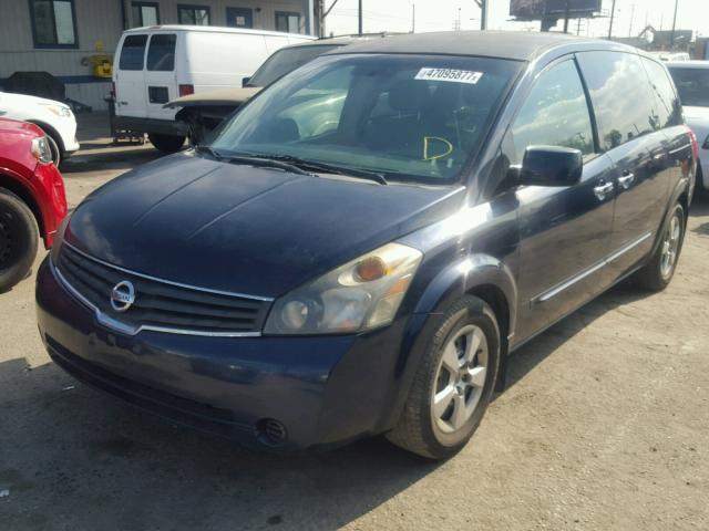 5N1BV28U17N115681 - 2007 NISSAN QUEST S BLUE photo 2