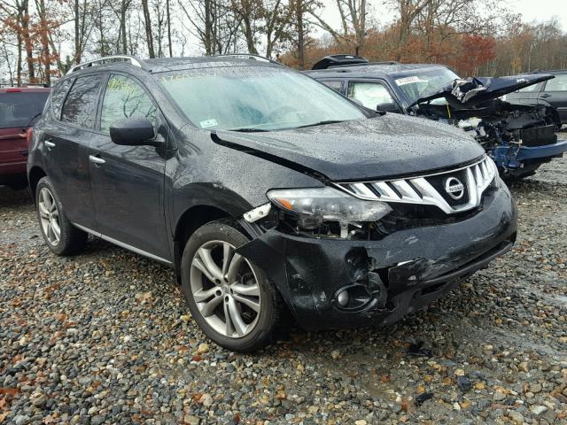 JN8AZ1MW9AW122292 - 2010 NISSAN MURANO S BLACK photo 1