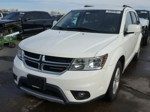 3C4PDDBGXCT396708 - 2012 DODGE JOURNEY SX WHITE photo 2