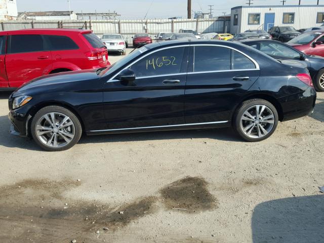 55SWF4KB8GU135400 - 2016 MERCEDES-BENZ C BLACK photo 9