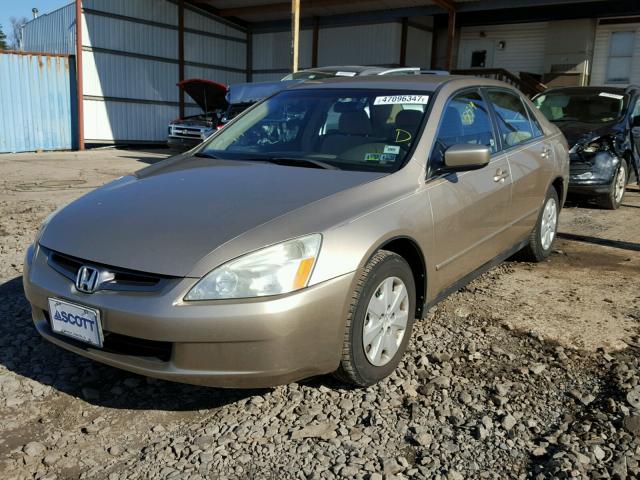 1HGCM56393A144985 - 2003 HONDA ACCORD LX TAN photo 2