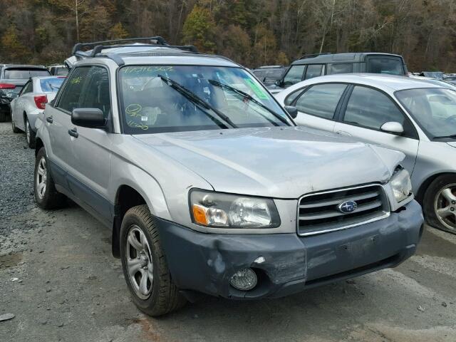 JF1SG63665H748984 - 2005 SUBARU FORESTER 2 SILVER photo 1