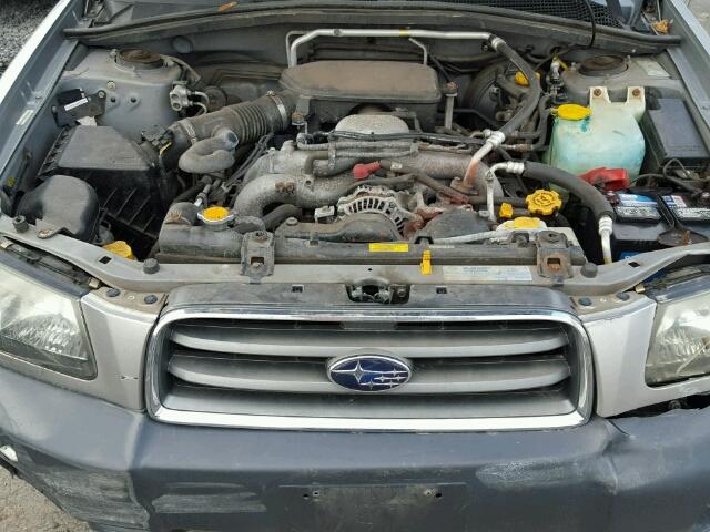 JF1SG63665H748984 - 2005 SUBARU FORESTER 2 SILVER photo 7