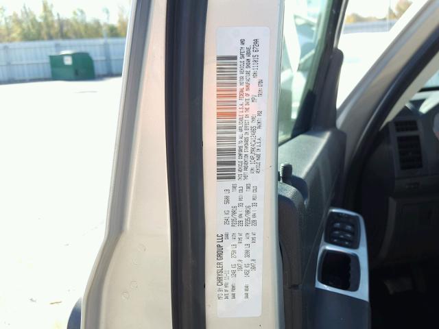 1C4PJMAK4CW124065 - 2012 JEEP LIBERTY SP SILVER photo 10