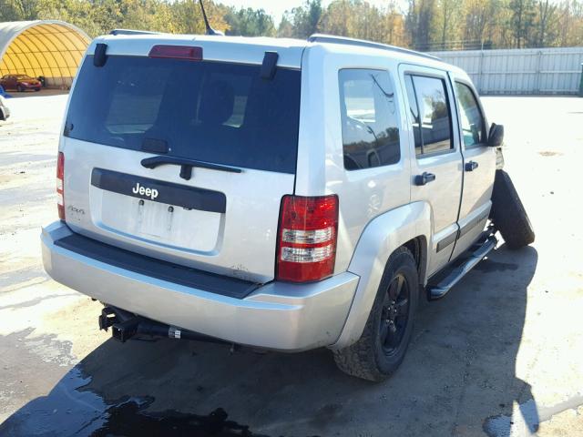 1C4PJMAK4CW124065 - 2012 JEEP LIBERTY SP SILVER photo 4