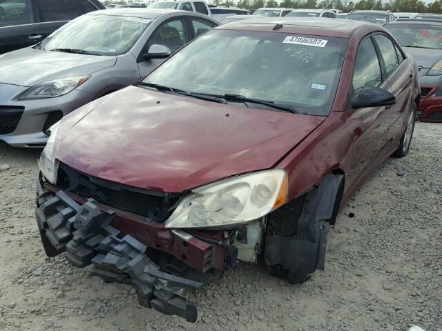 1G2ZA5EB2A4162576 - 2010 PONTIAC G6 MAROON photo 2