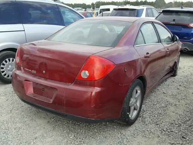 1G2ZA5EB2A4162576 - 2010 PONTIAC G6 MAROON photo 4