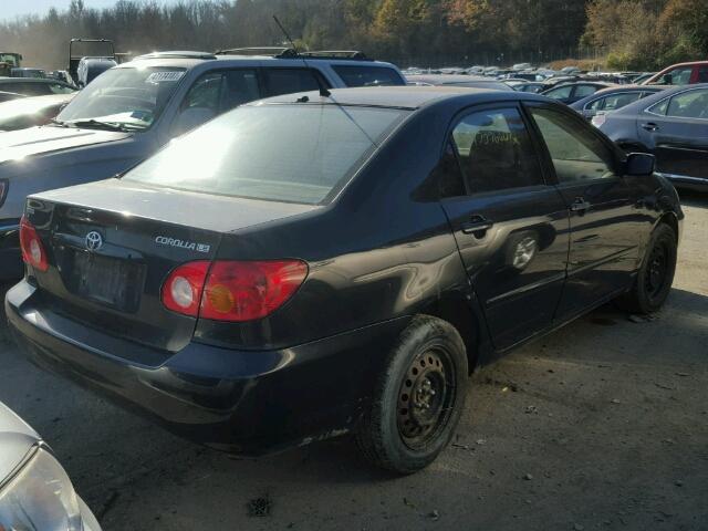 2T1BR38E34C213312 - 2004 TOYOTA COROLLA CE BLACK photo 4