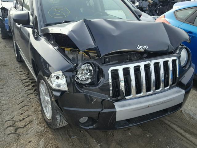 1J8FT47W48D672580 - 2008 JEEP COMPASS SP BLACK photo 9