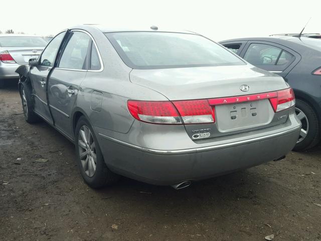 KMHFC46F59A344625 - 2009 HYUNDAI AZERA SE GRAY photo 3