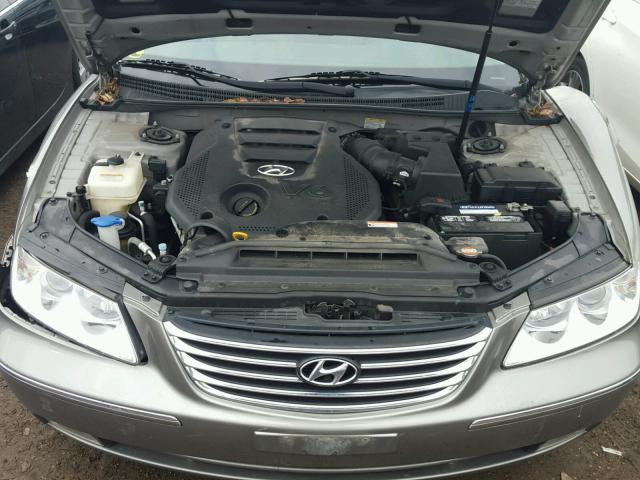 KMHFC46F59A344625 - 2009 HYUNDAI AZERA SE GRAY photo 7