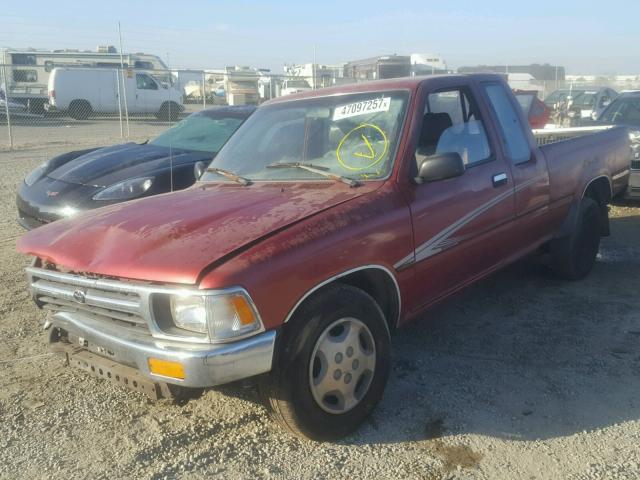 JT4RN93P3N5063657 - 1992 TOYOTA PICKUP 1/2 MAROON photo 2