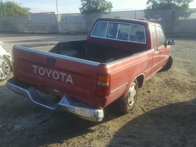 JT4RN93P3N5063657 - 1992 TOYOTA PICKUP 1/2 MAROON photo 4