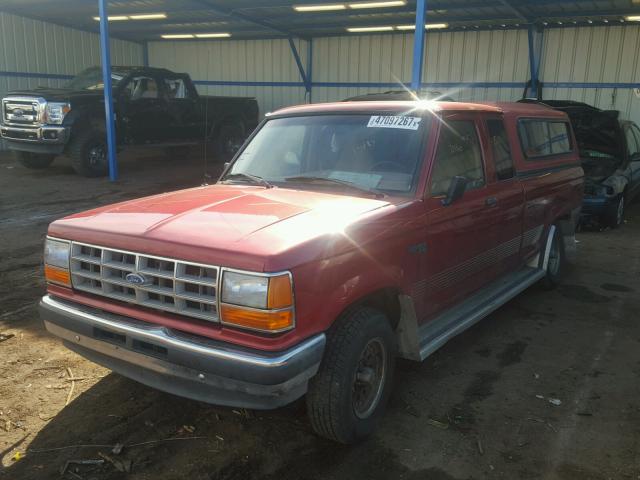 1FTCR14U4NPA81153 - 1992 FORD RANGER SUP RED photo 2