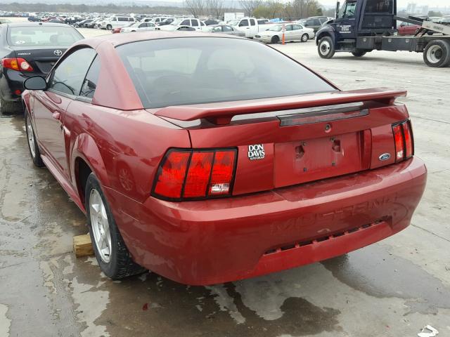 1FAFP40463F381635 - 2003 FORD MUSTANG RED photo 3