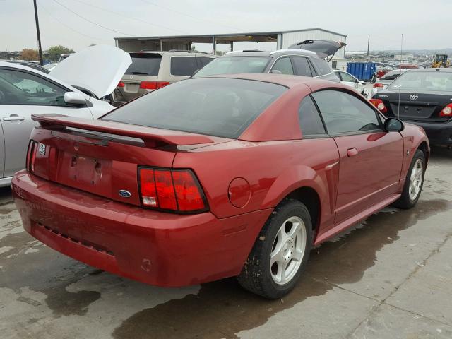 1FAFP40463F381635 - 2003 FORD MUSTANG RED photo 4