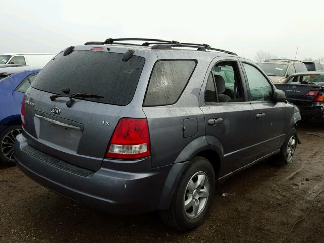 KNDJC733565586359 - 2006 KIA SORENTO BLUE photo 4