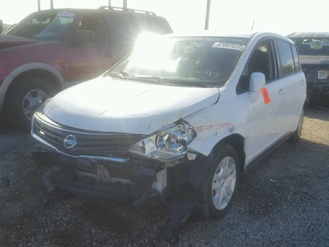 3N1BC1CP3CK235684 - 2012 NISSAN VERSA S WHITE photo 2