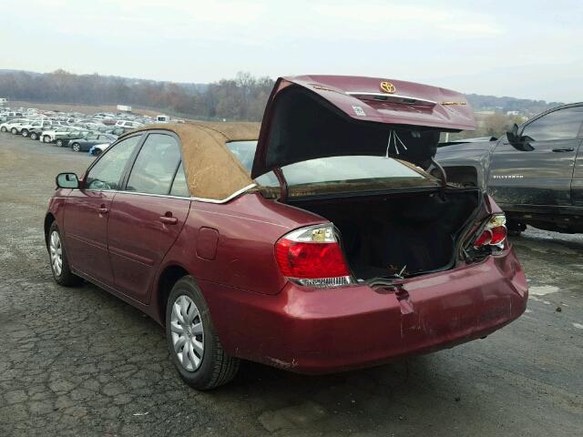 4T1BE32K46U109939 - 2006 TOYOTA CAMRY LE MAROON photo 3