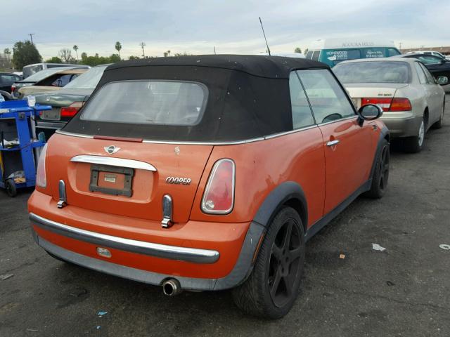 WMWRF33475TF61291 - 2005 MINI COOPER ORANGE photo 4