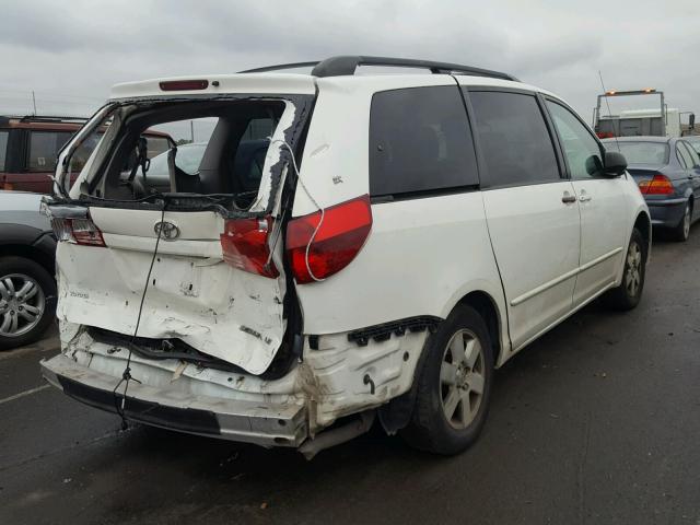 5TDZA23C45S352072 - 2005 TOYOTA SIENNA CE WHITE photo 4